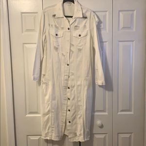 Stelen white denim jacket